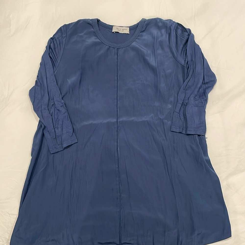 Lola and Sophie tshirt, front silk, back cotton